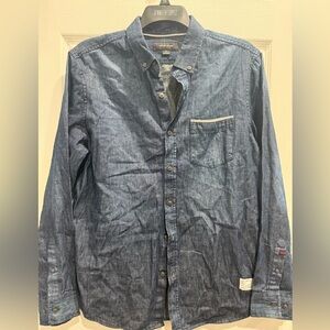 Adam Levine denim shirt